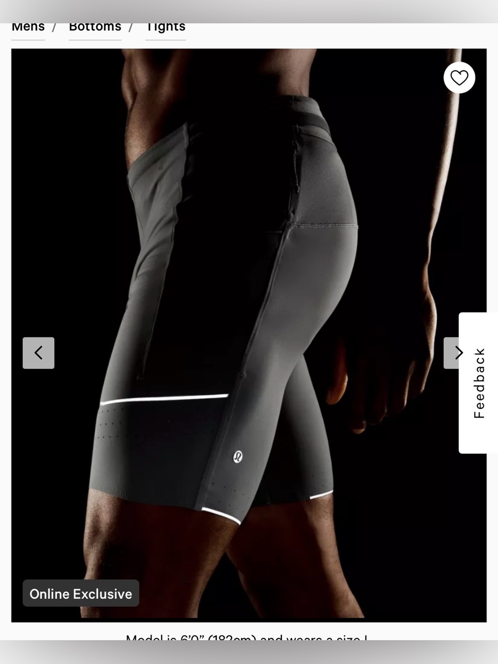 Lululemon Fast and Free Half Tight 10”, size M